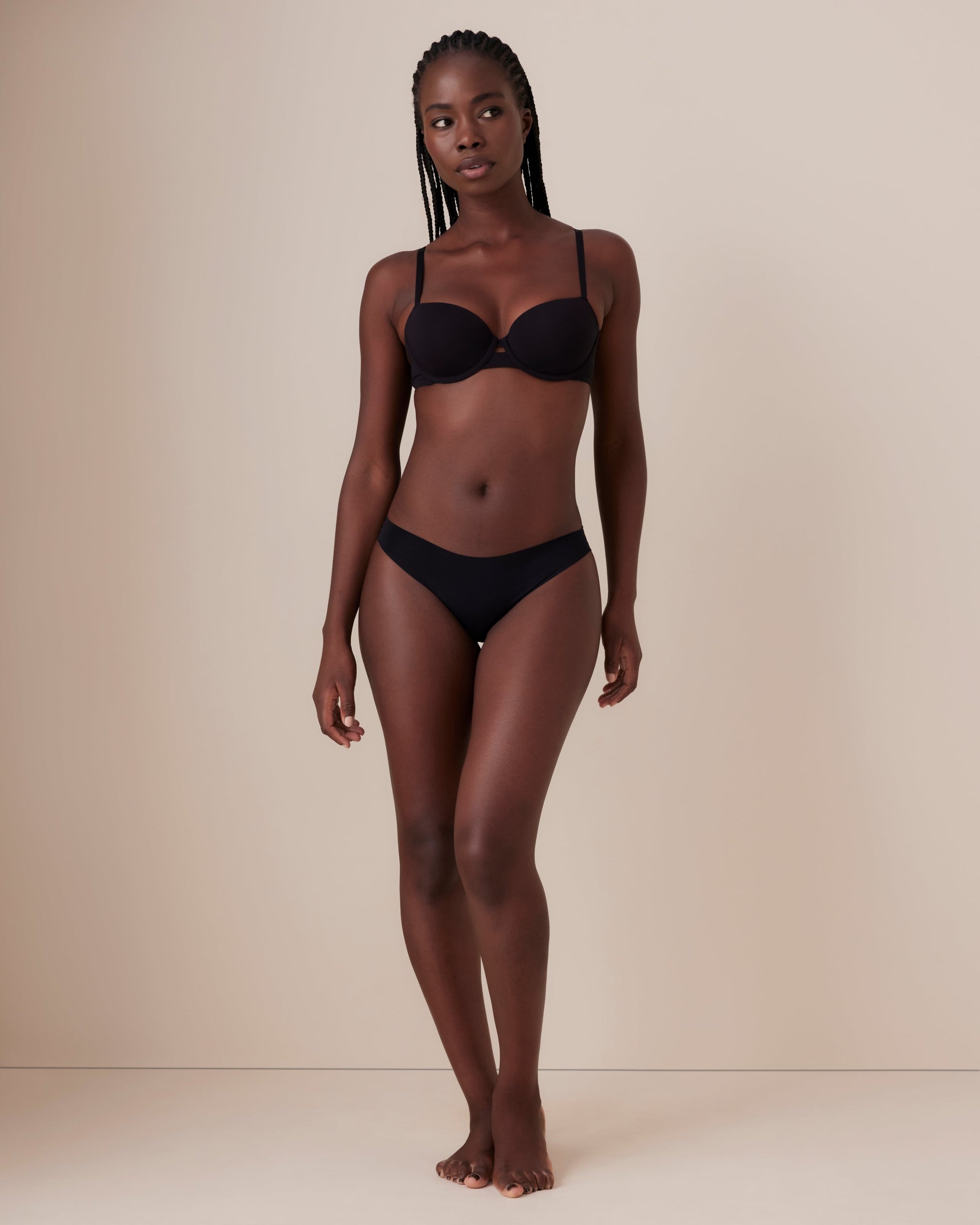 Model is 5'7\ and wears a size 12B