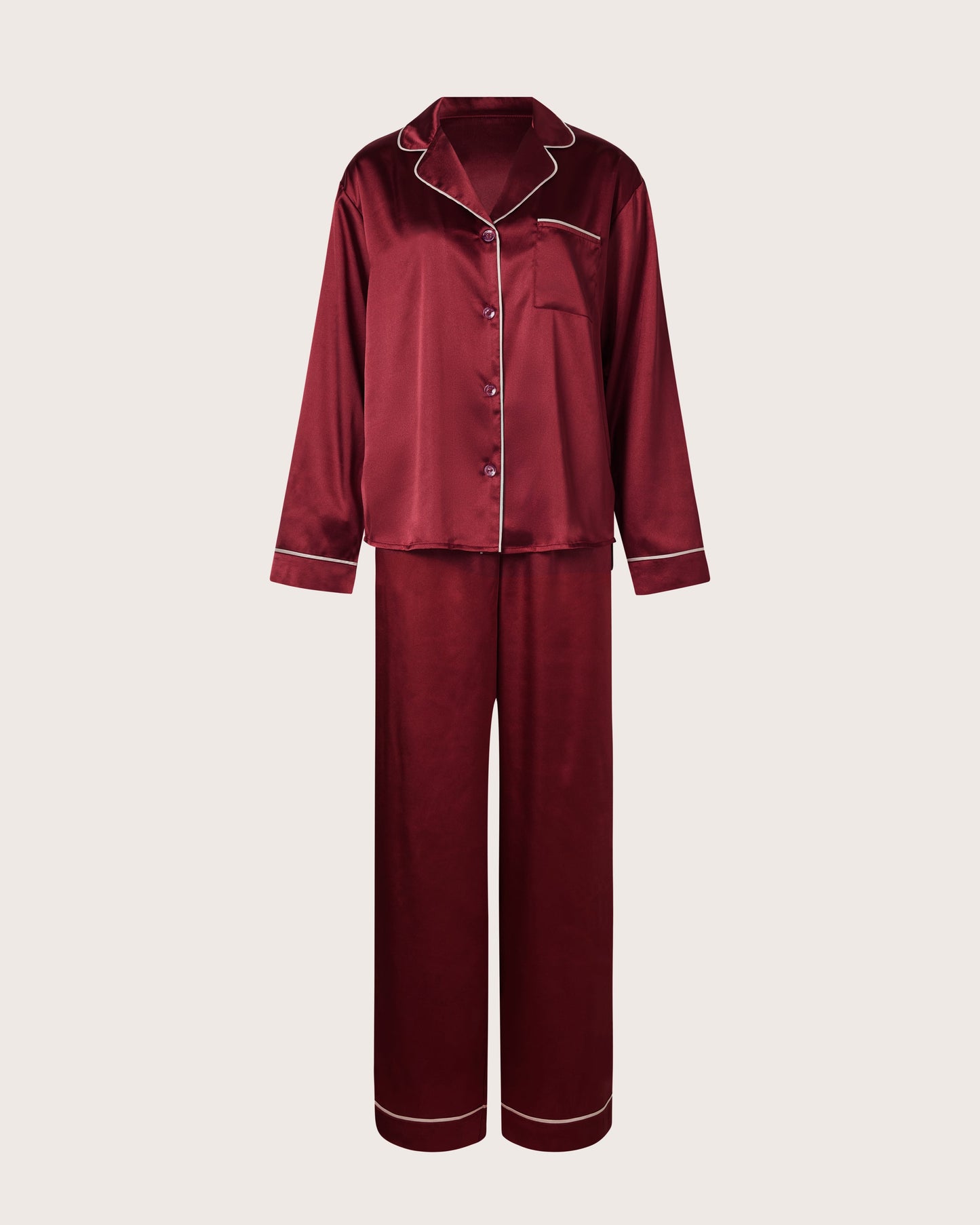 Classic Satin Long PJ Set