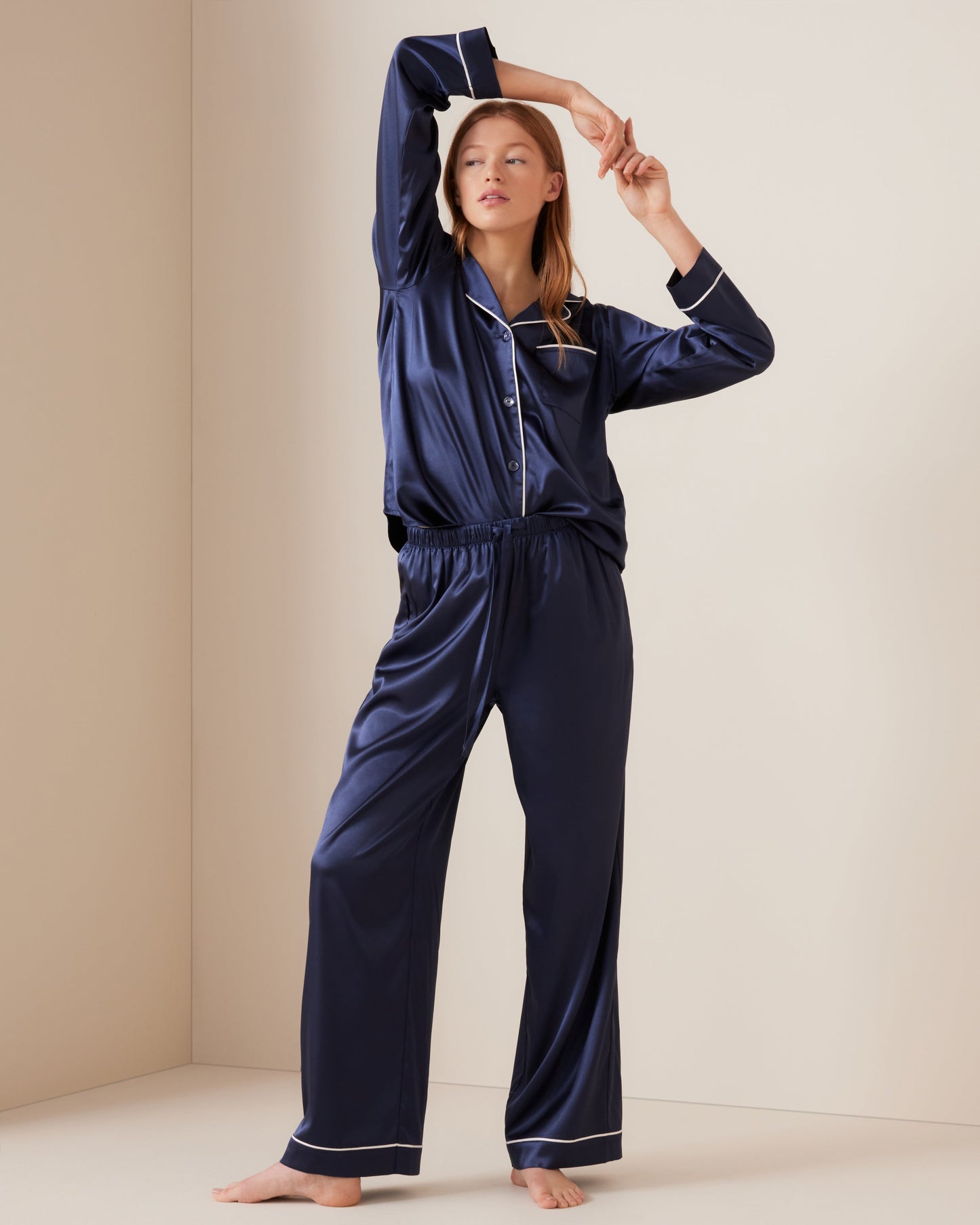 Classic Satin Long PJ Set