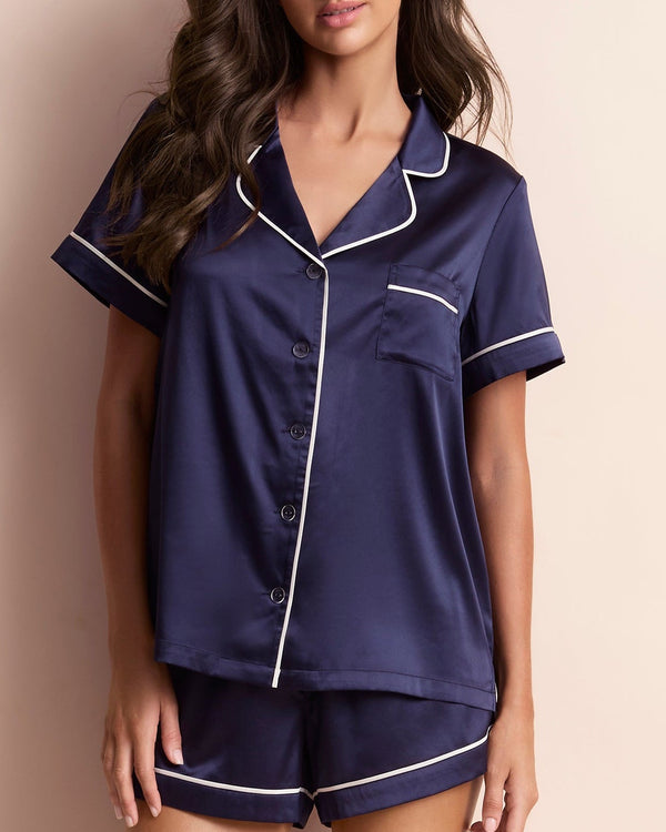 Classic Satin Shortie PJ Set