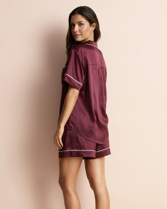 Classic Satin Shortie Set