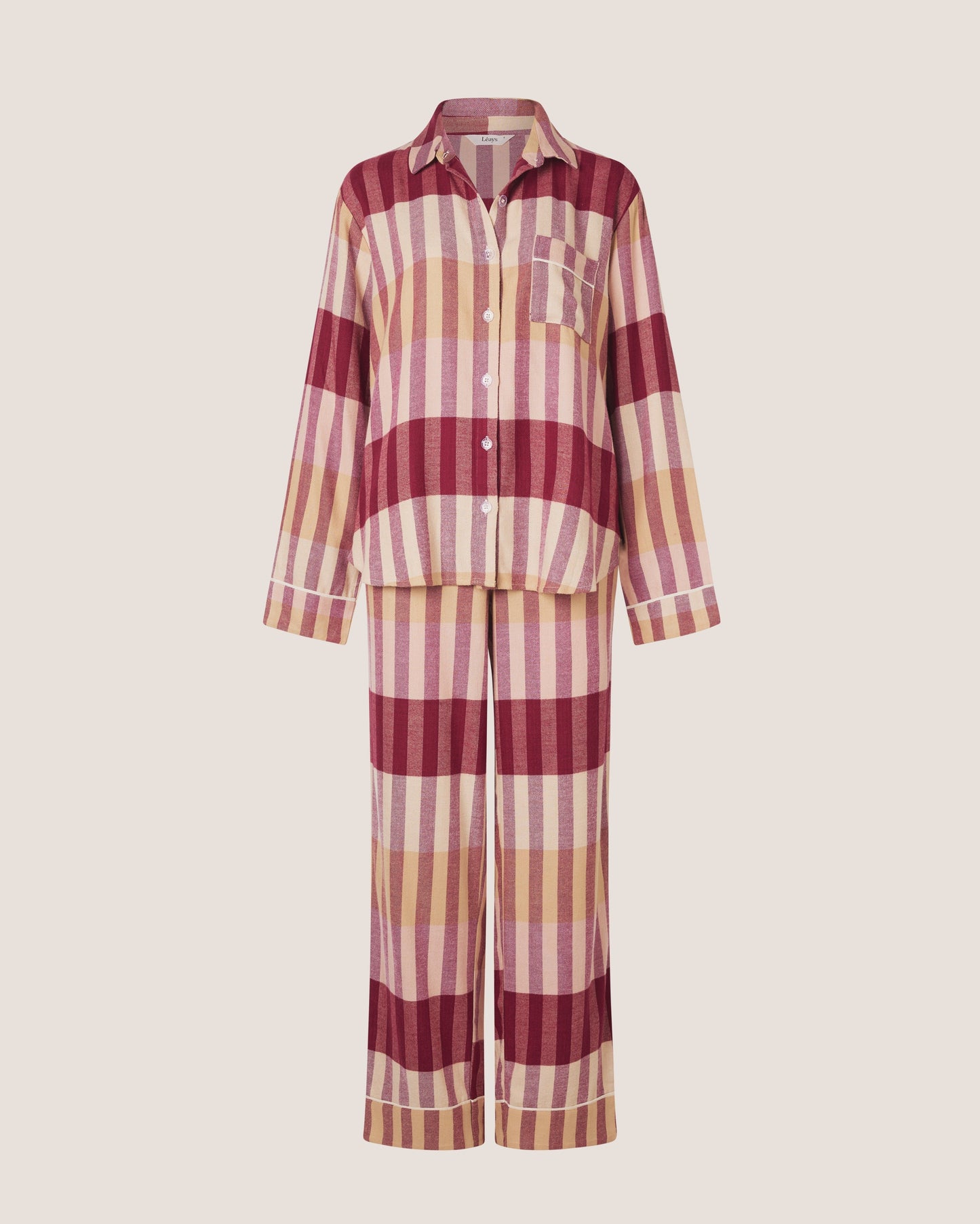 Cherry Check PJ Set