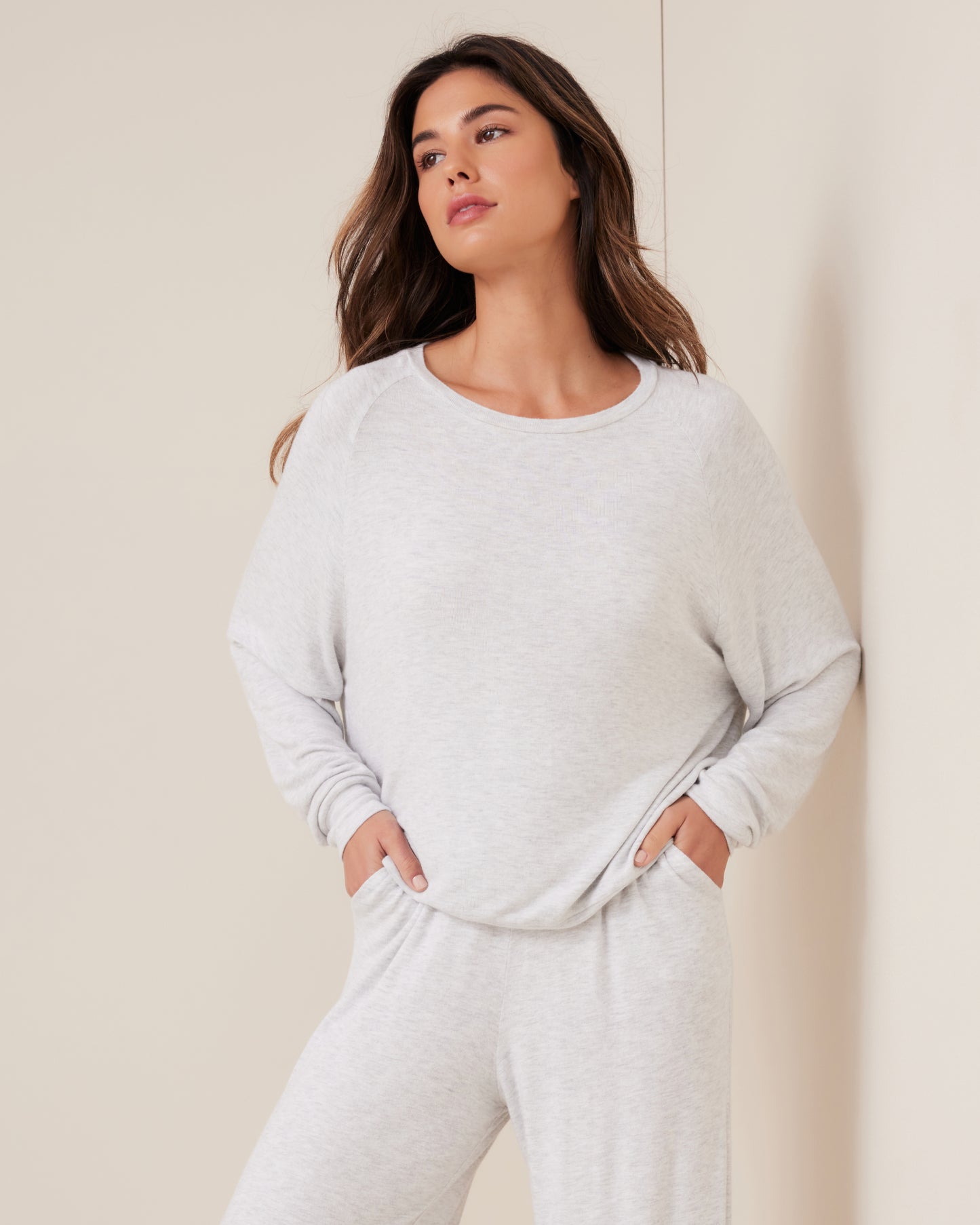 Fuzzy Raglan Sweater