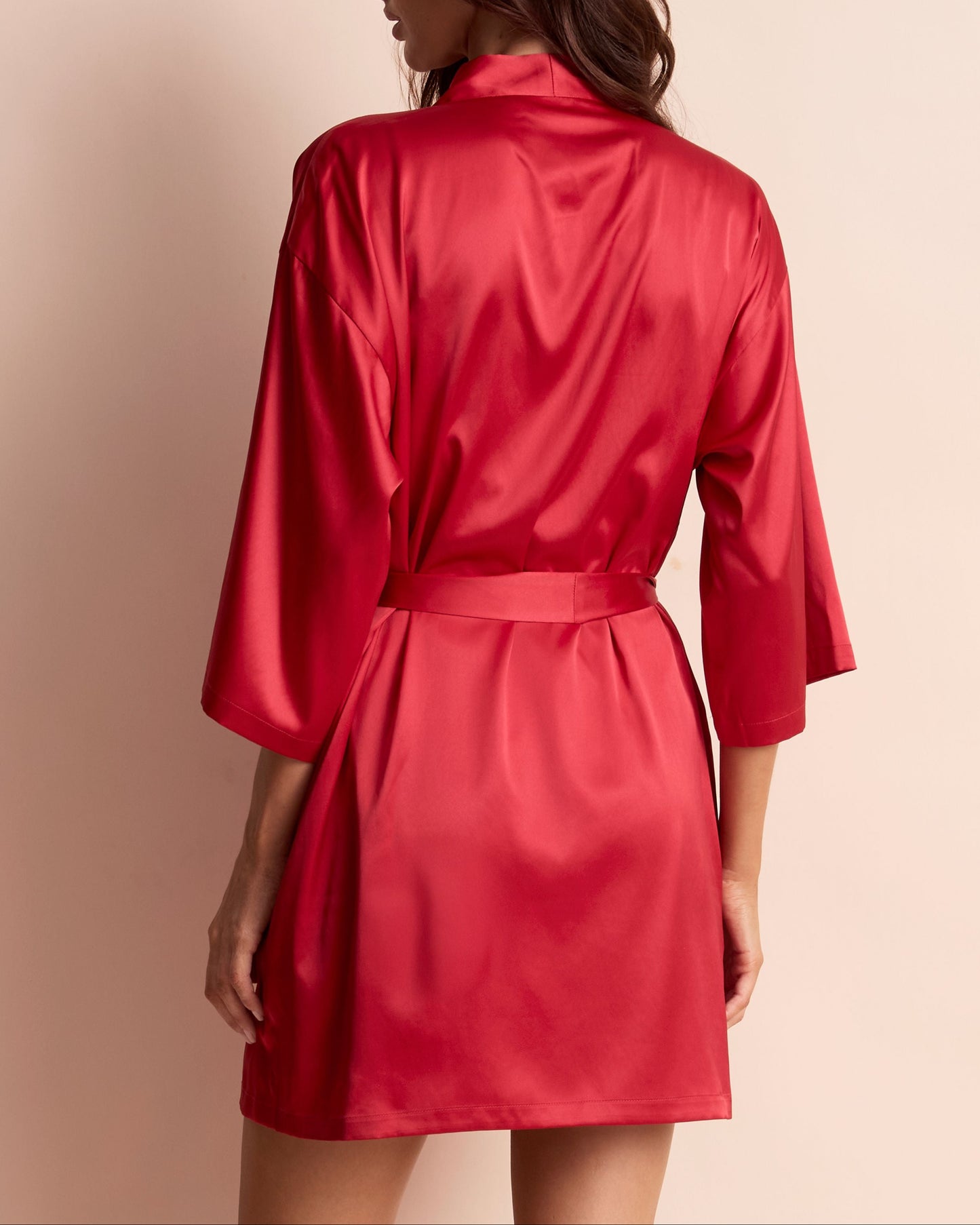 Satin Cropped Kimono
