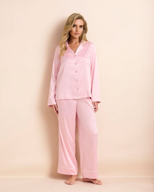 Classic Satin Long PJ Set