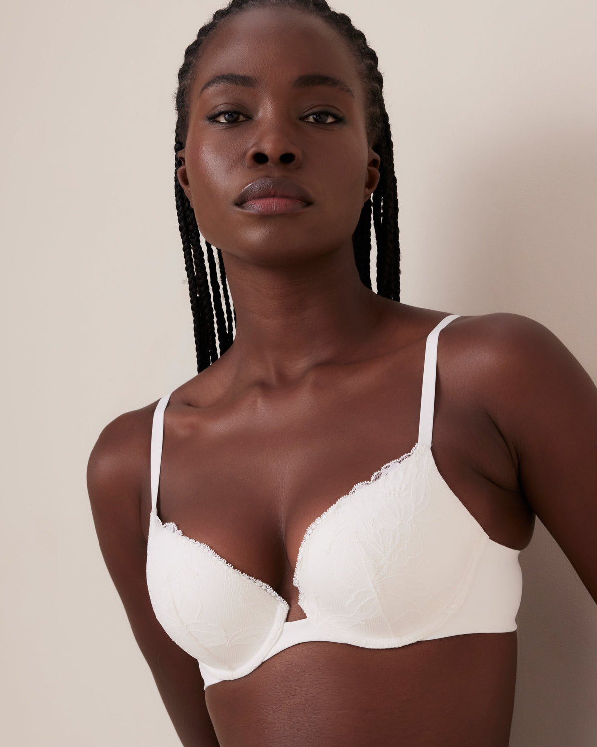 Model is 5'7\ and wears a size 12B