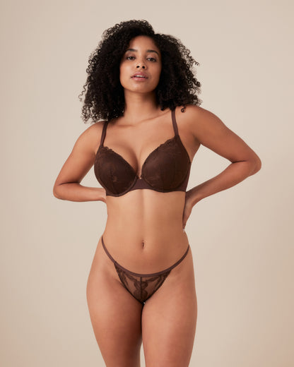 Invisibles Lace Demi Push Up Bra