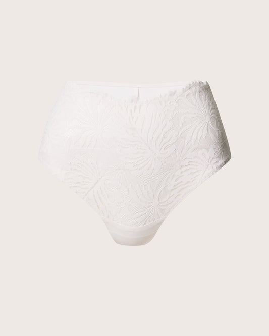 Lace and Micro High Waist Brief