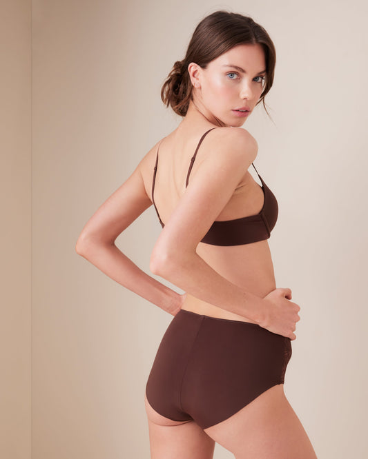 Lace and Micro High Waist Brief