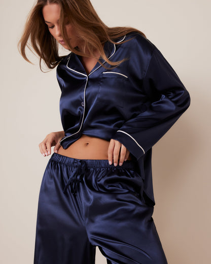 Classic Satin Long PJ Set