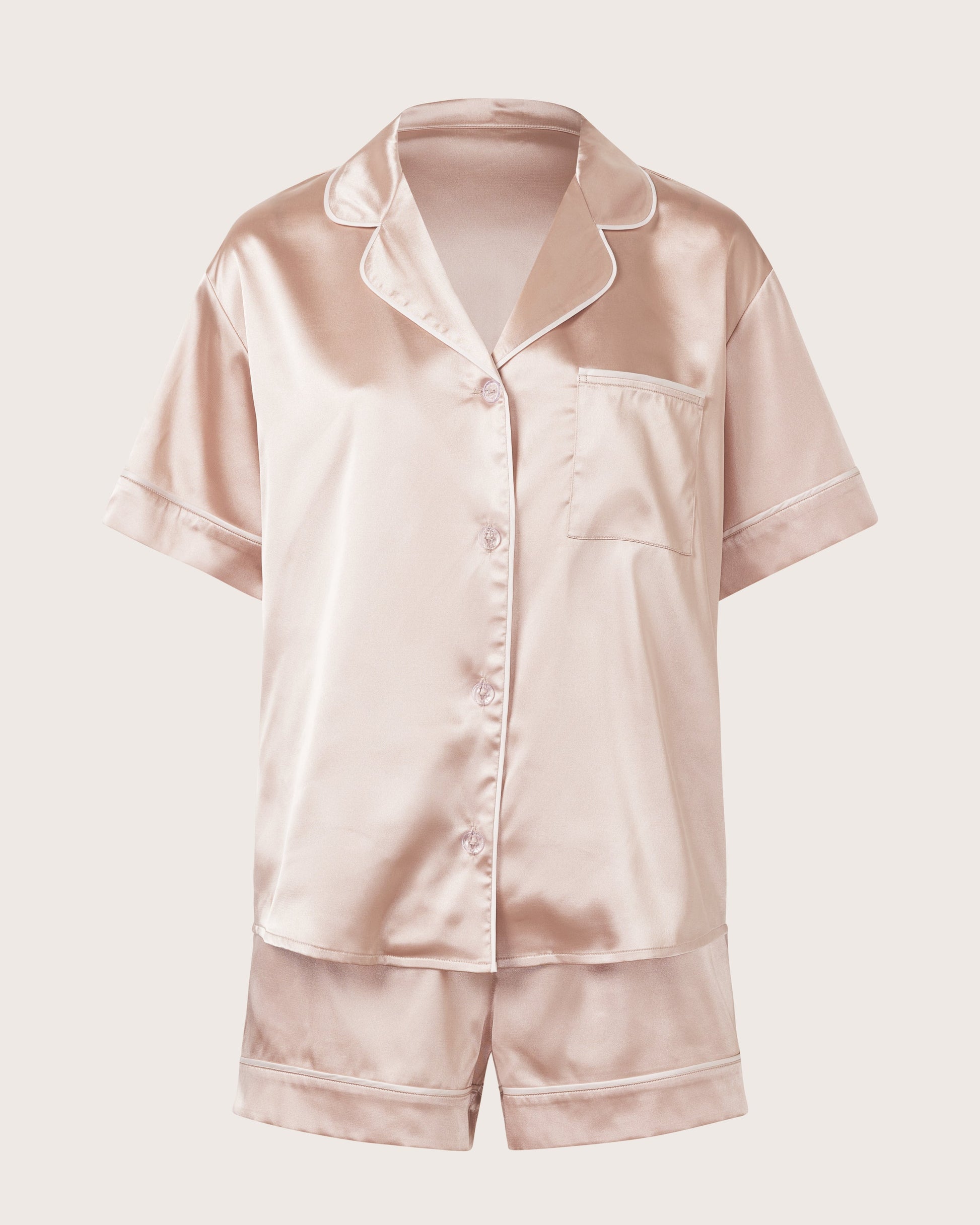 Classic Satin Shortie Set