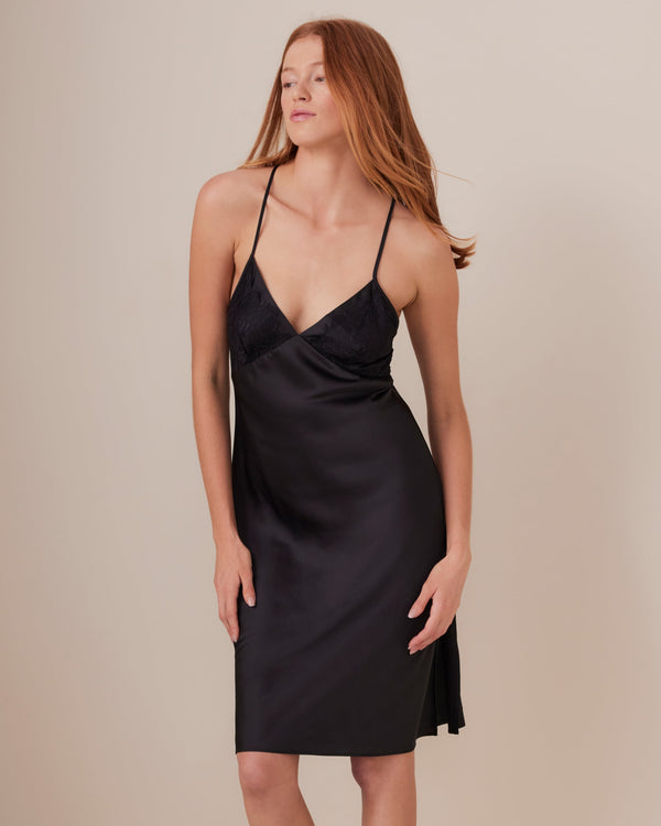 Lace Top Satin Slip