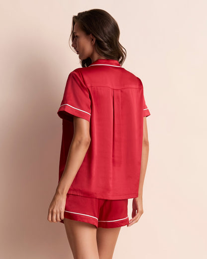 Classic Satin Shortie Set