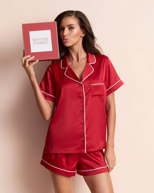 Classic Satin Shortie Set