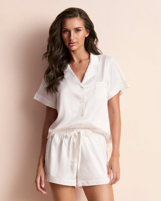 Classic Satin Shortie Set