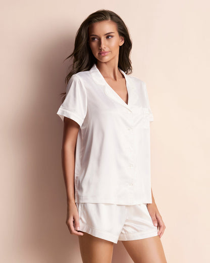 Classic Satin Shortie Set