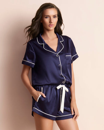 Classic Satin Shortie PJ Set