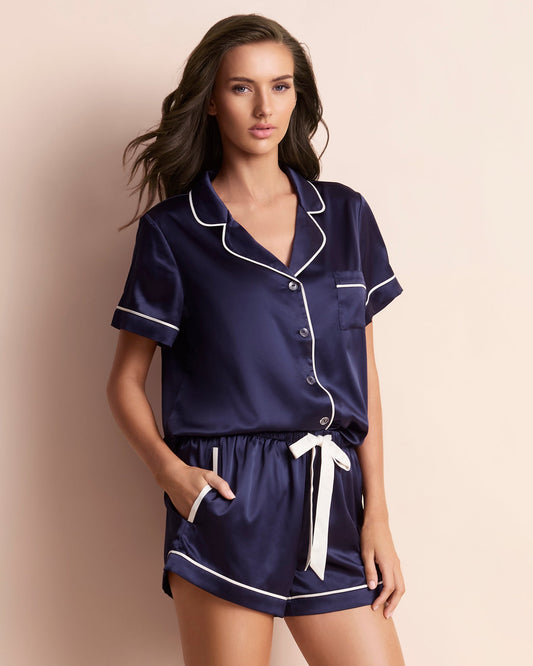 Classic Satin Shortie Set