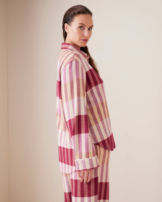 Cherry Check PJ Set