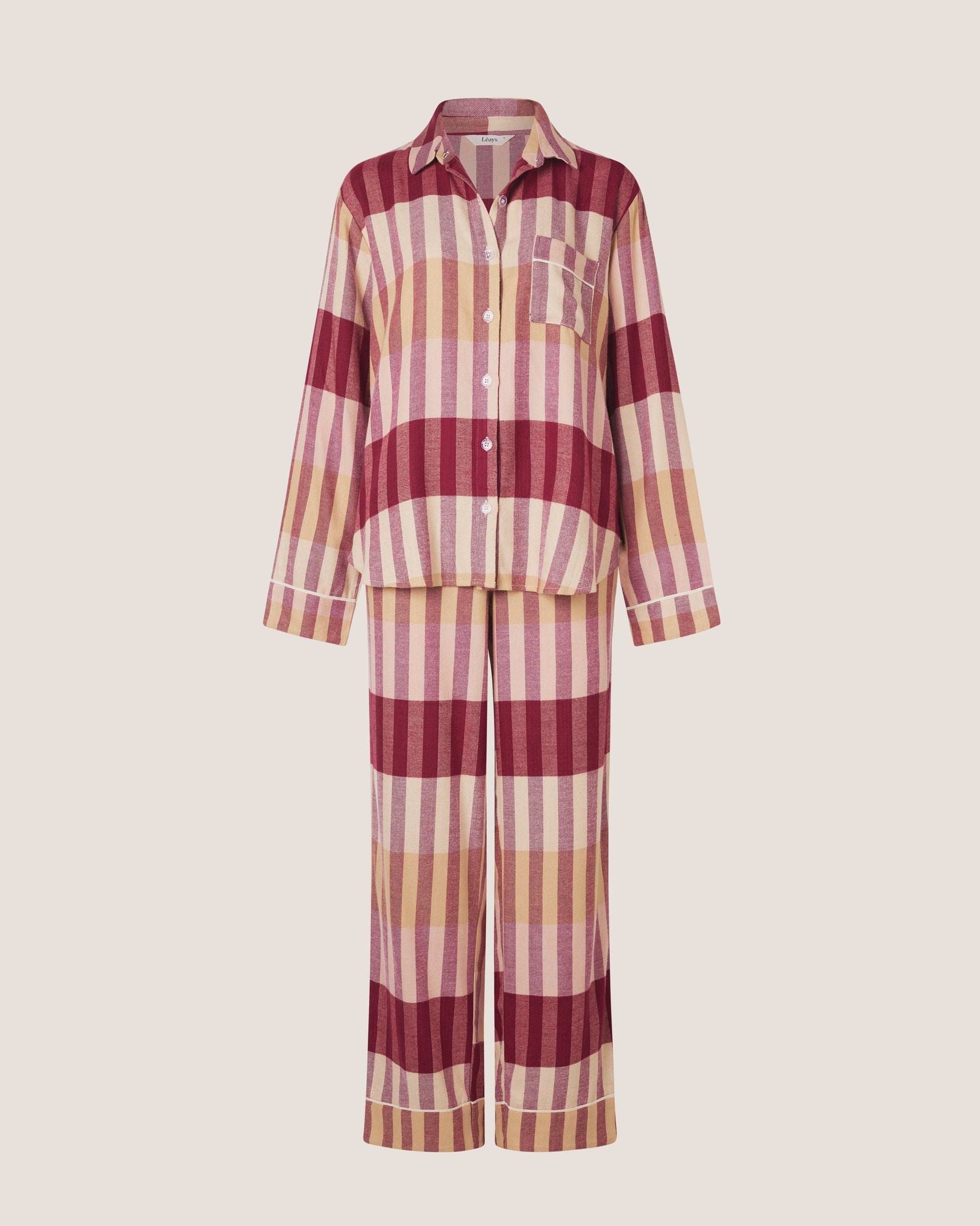 Cherry Check PJ Set