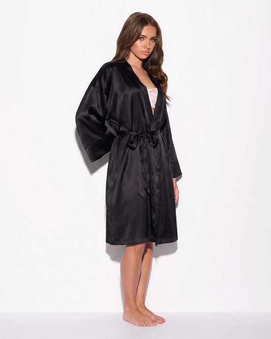 Long Satin Robe