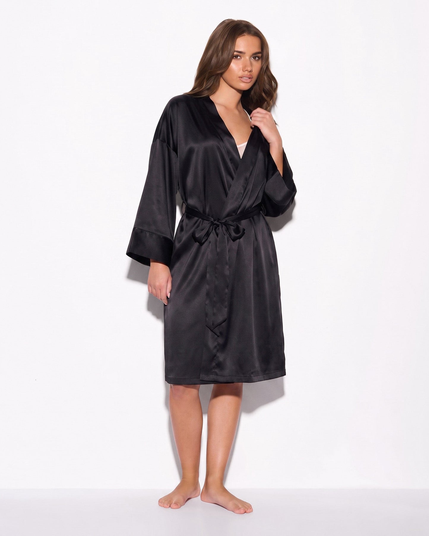 Long Satin Robe