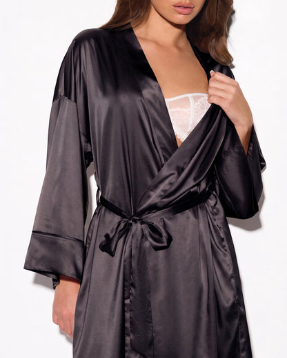 Long Satin Robe