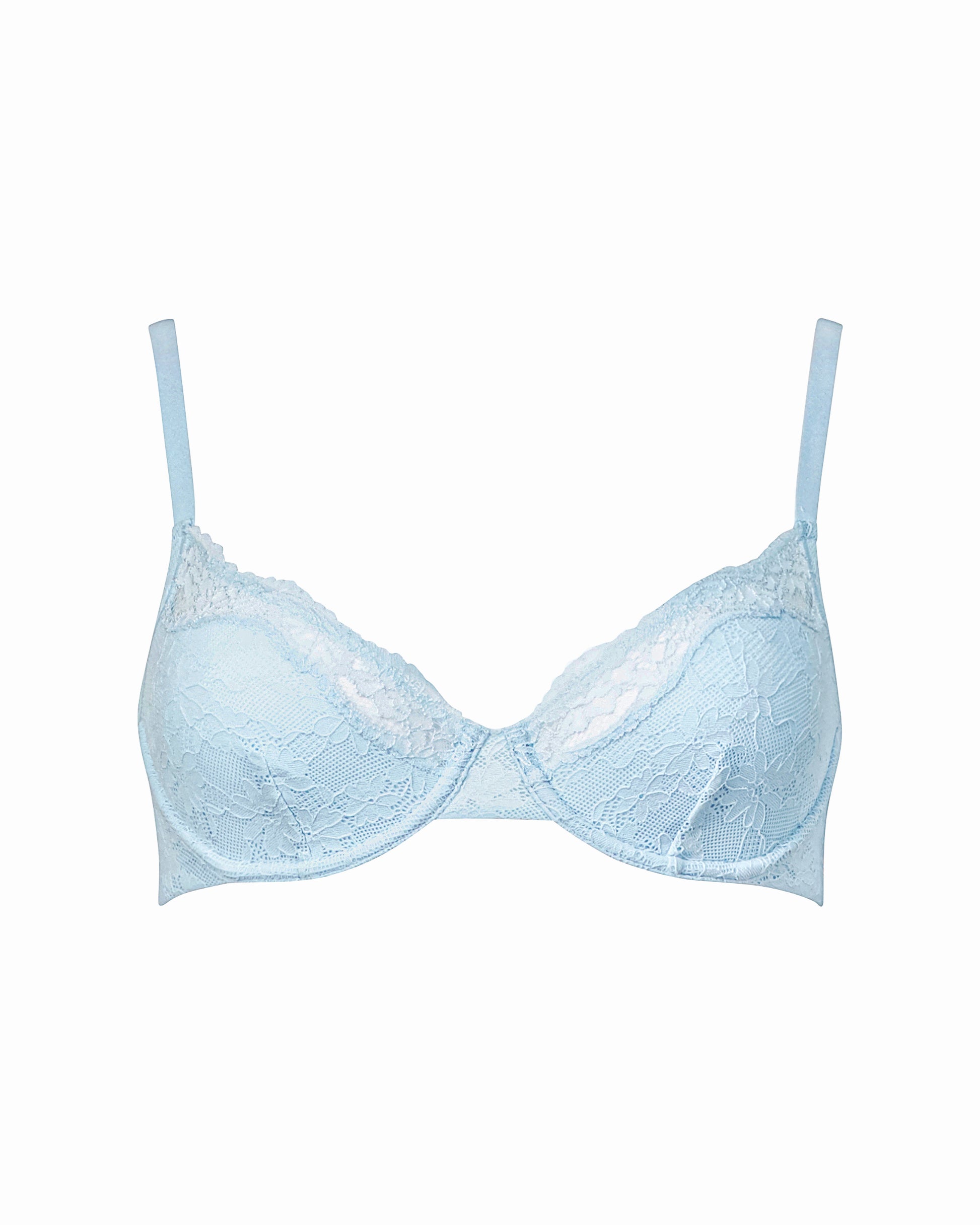 BODYFUSION Lacey Unlined Bra In Light Blue