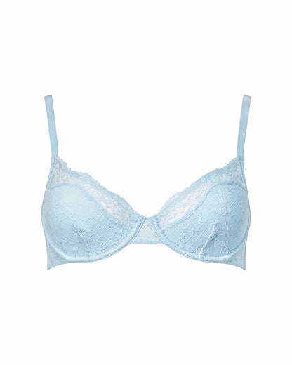 BODYFUSION Lacey Unlined Bra In Light Blue