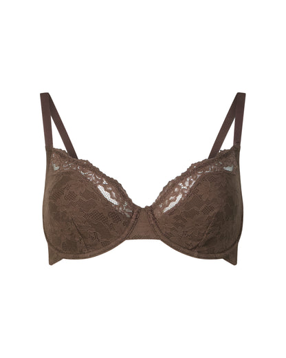 BODYFUSION Lacey Unlined Bra Espresso