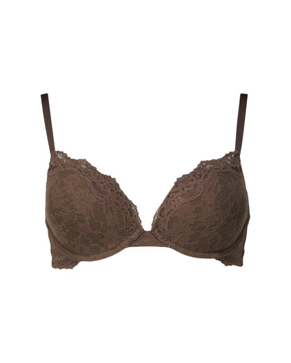 BODYFUSION Lacey Demi Lined Bra Espresso