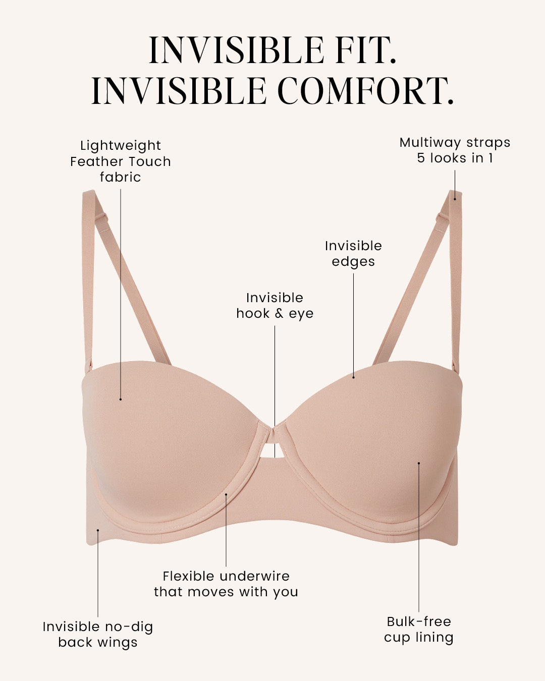 Invisibles Smooth Strapless Lined Bra