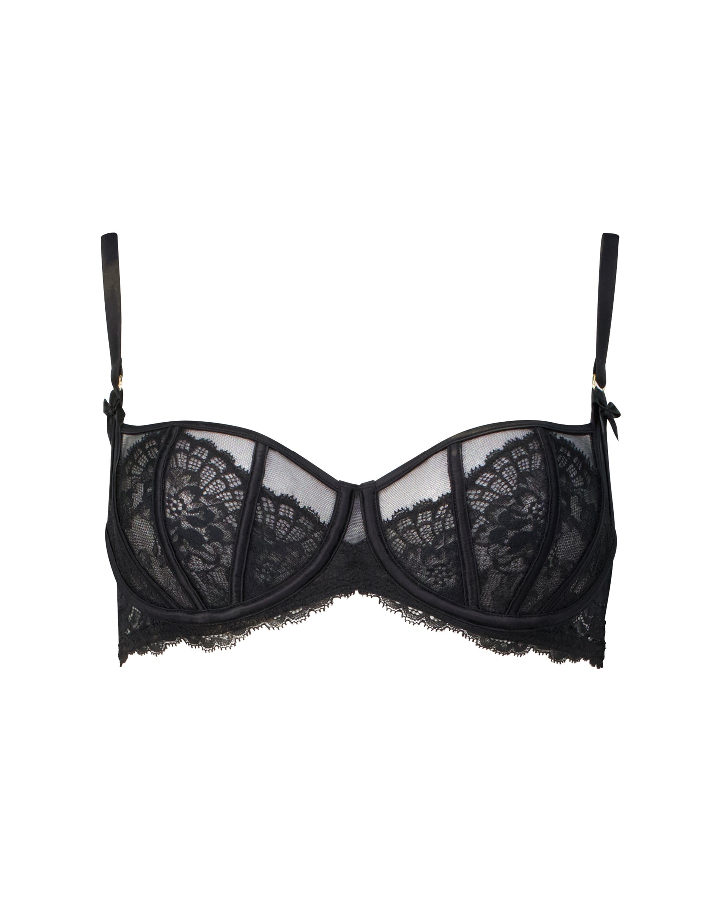Julia Balconette Unlined Bra In Black