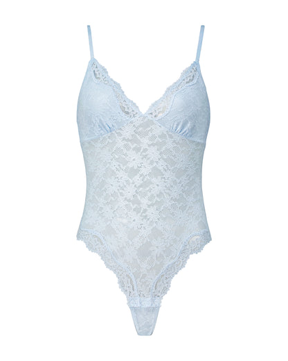 BODYFUSION Lacey Bodysuit In Light Blue