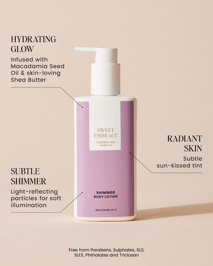 Sweet Embrace Body Shimmer Lotion 250ml