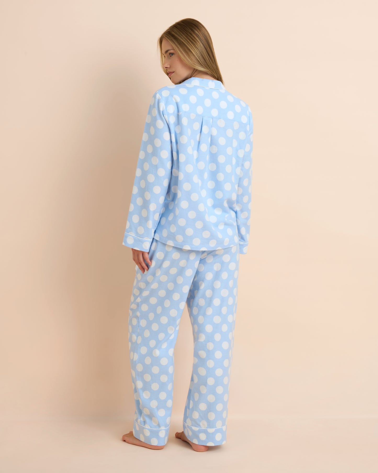 Blue Spot Flannel PJ Set