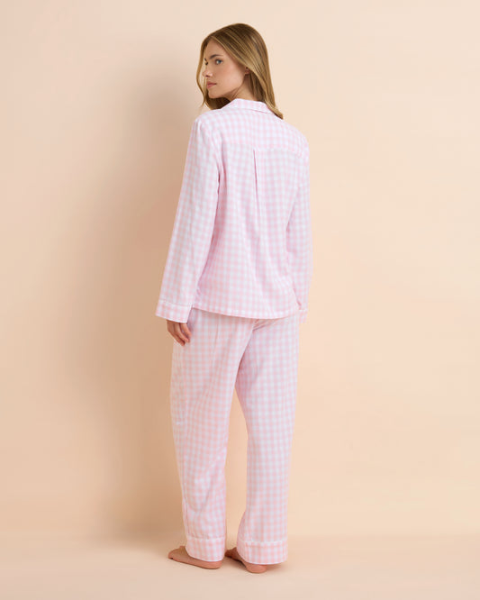 Gingham Flannelette Long Set