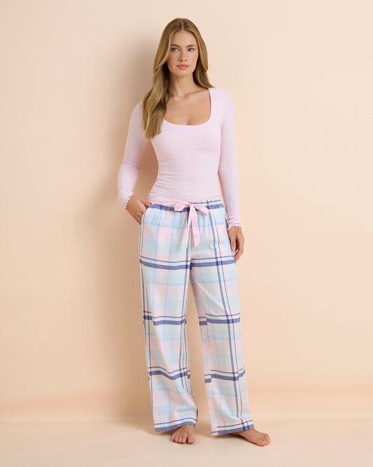 Jersey Fine Rib Long Sleeve Top