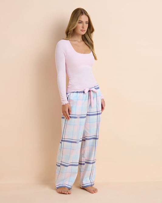 Jersey Fine Rib Long Sleeve Top