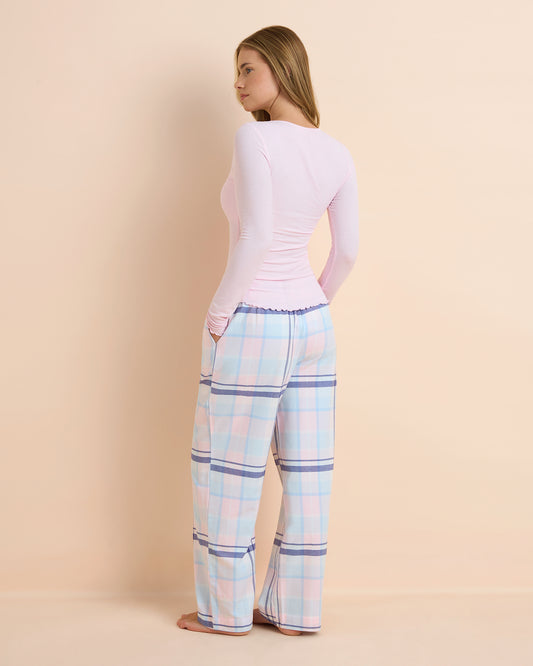 Jersey Fine Rib Long Sleeve Top