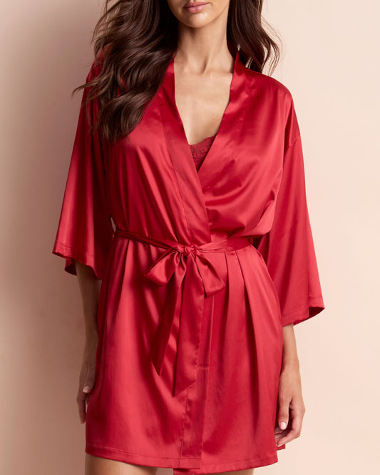Satin Winter Dressing Gowns Australia Pure Silk Long Sleeve Midi Women's Dressing Gown AU-SILKSILKY Satin Winter Dressing Gowns Australia Pure Silk Long Sleeve Midi Women's Dressing Gown AU-SILKSILKY