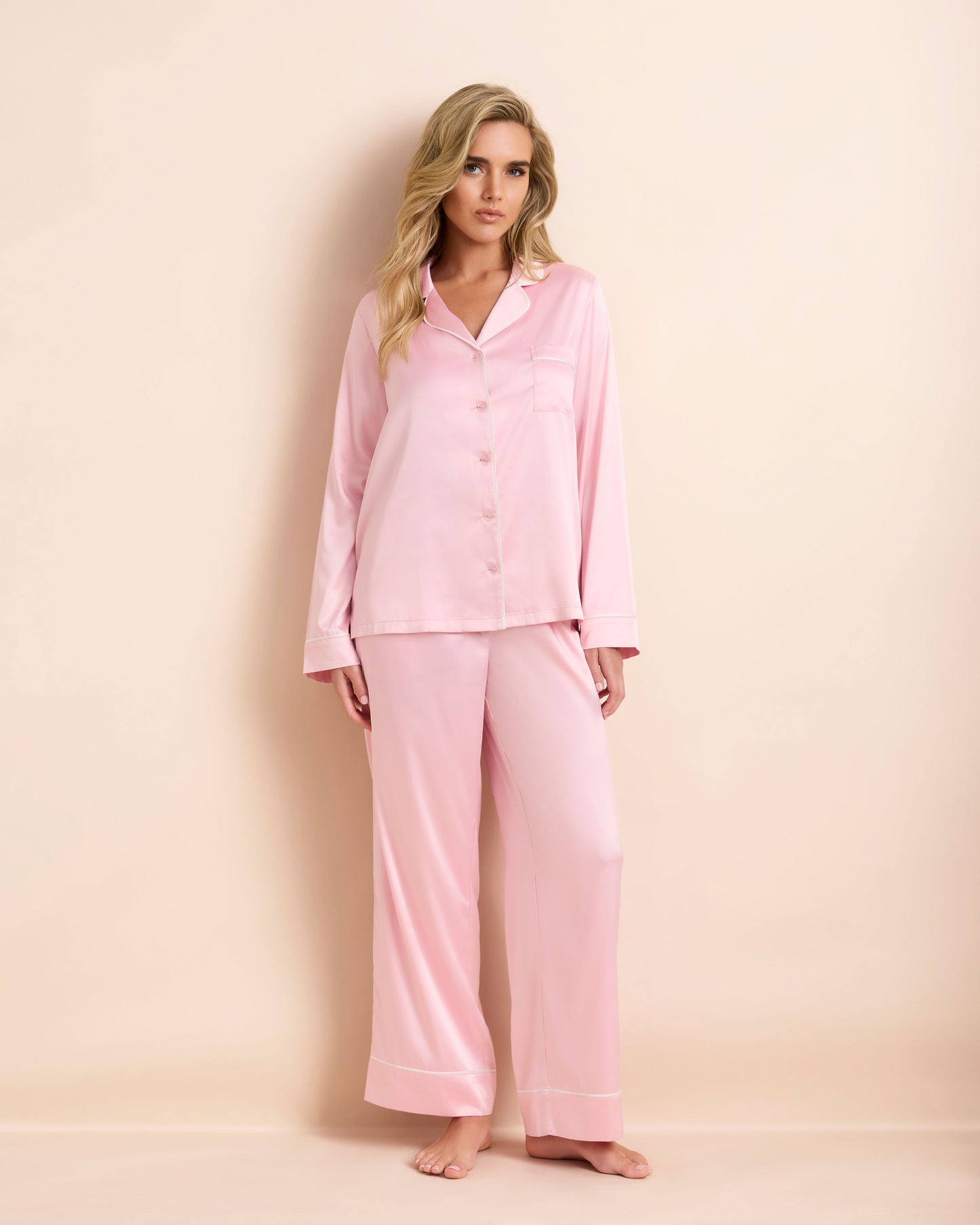 Classic Satin Long PJ Set