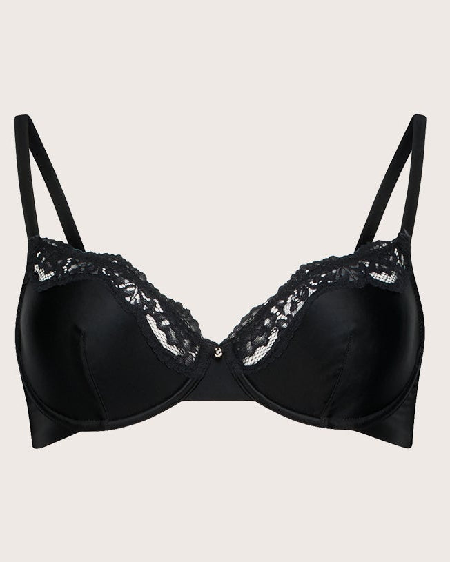 BODYFUSION Shimmer Infused Underwire Bra Black