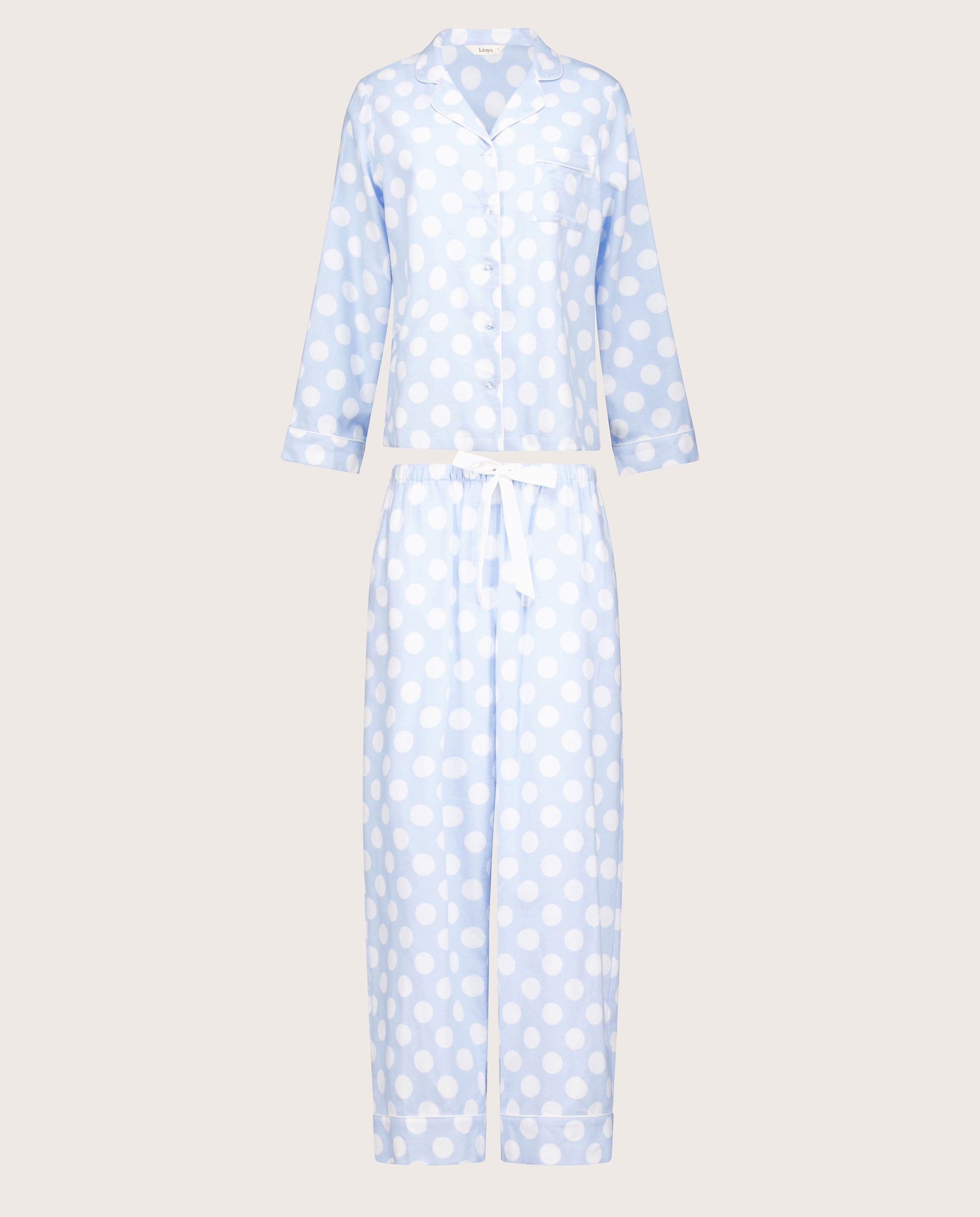 Blue Spot Flannel PJ Set