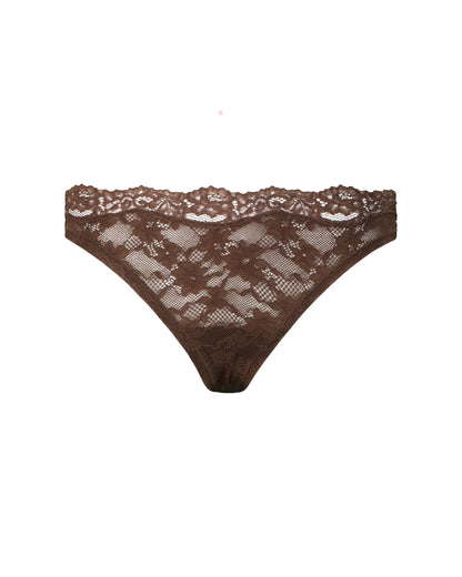 BODYFUSION Lacey Thong Espresso