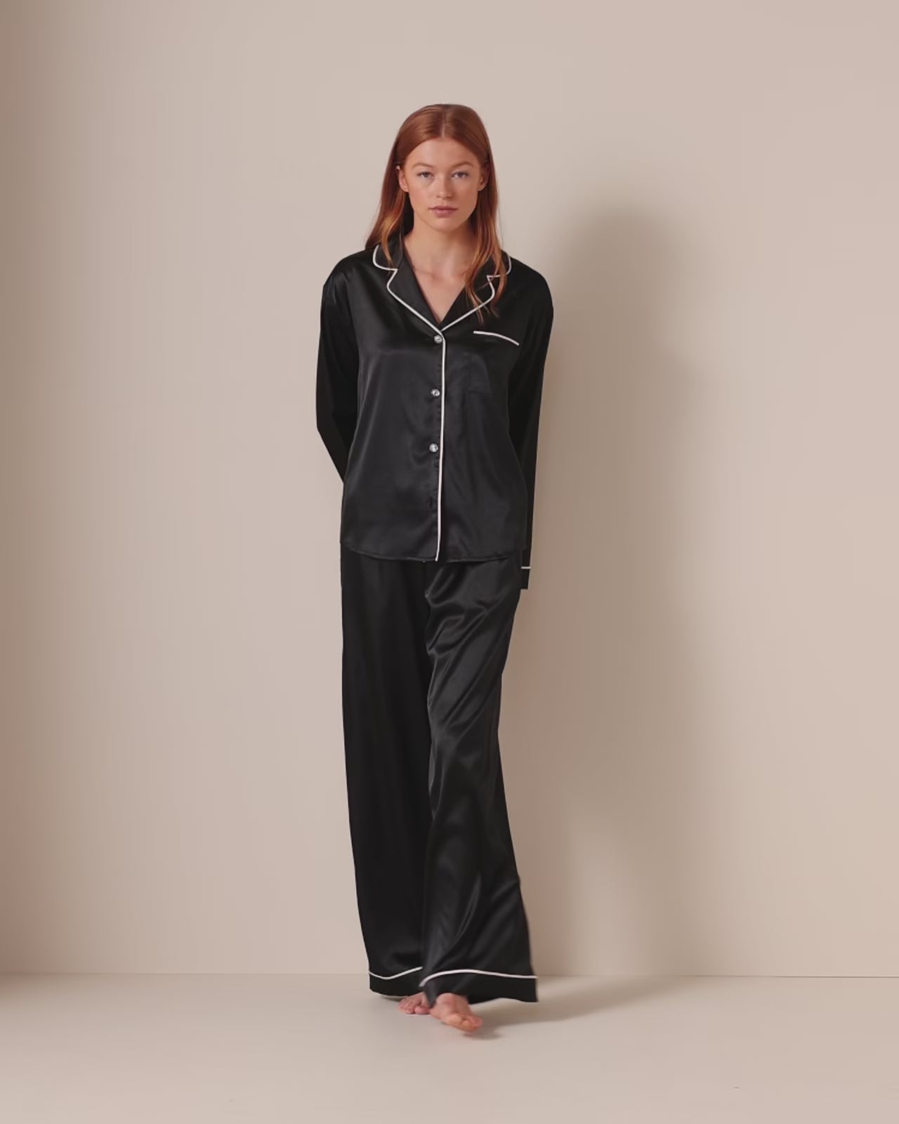 Classic Satin Long PJ Set
