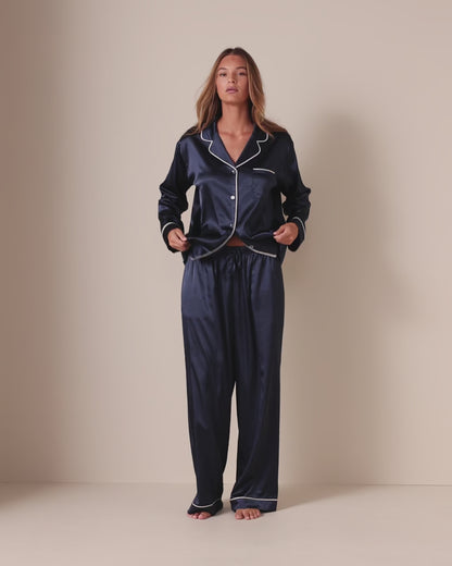 Classic Satin Long PJ Set