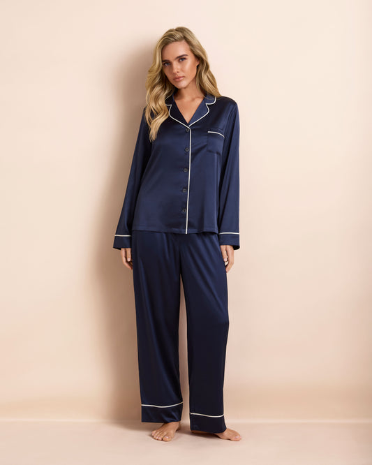 Classic Satin Long PJ Set